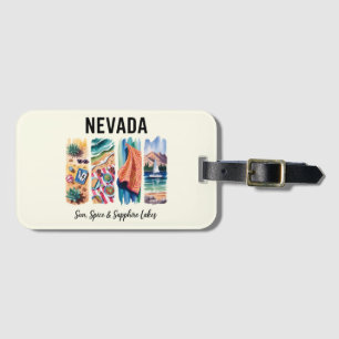 Nevada – Zon, specerij en saffier meren Bagagelabel