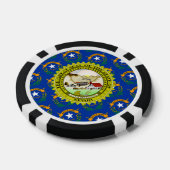 Nevadan Flag & Seal, Nevada Poker Chips (Enkel)