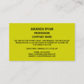 Nevadan Seal, Zegel van Nevada Visitekaartje (Achterkant)