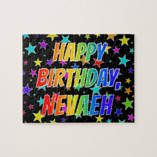 "NEVAEH" First Name, Fun "HAPPY BIRTHDAY" Legpuzzel