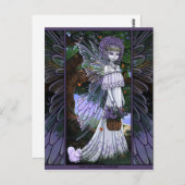 Nevaeh Lavender Spring Fairy Briefkaart (Voorkant / Achterkant)