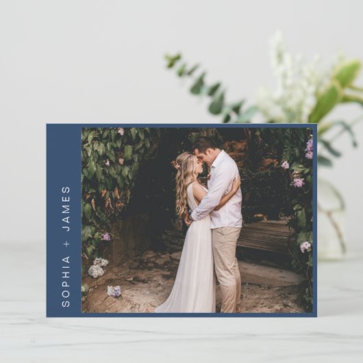 NEVE Minimal Elopement Mariage Faire-part (Debout devant)