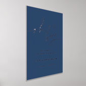 NEVE Navy, zilverfolie Oh Boy Baby shower teken Folie Afdrukken (Laagn)