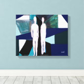 Nevel en damp canvas afdruk (Insitu (Houten vloer))