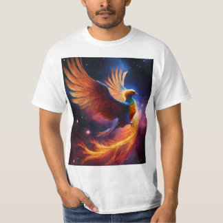 Nevel: Phoenix: een kosmische vogel van wervelende T-shirt