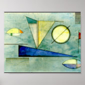 Nevel, populaire Kandinsky-kunstwerk, Poster (Voorkant)
