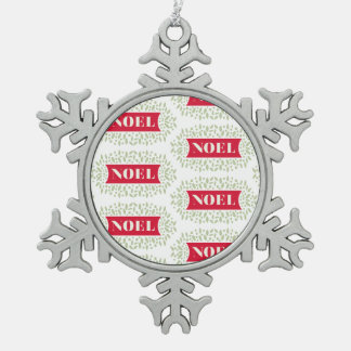 nevel tin sneeuwvlok ornament