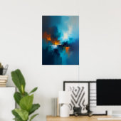 Nevelblauw poster (Thuiskantoor)