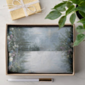 Nevelig Blauwe Kasteeltuin Decoupage Tissuepapier (Geschenk)