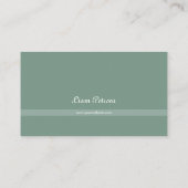 Nevelig Bos Boogvormig Mos Groen Landelijk Visitekaartje (Achterkant)