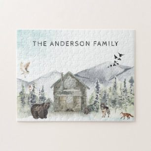 Nevelig bos Houtland Wildernis Puzzel