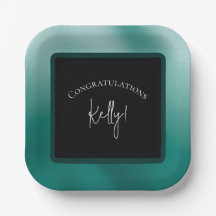 Nevelig groene papieren bord