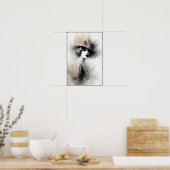 Nevelig Retro Portret van Elegantie Poster (Keuken)