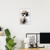 Nevelig Retro Portret van Elegantie Poster (Thuiskantoor)
