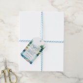 Nevelige Berg Bruiloft Cadeaulabel (Met Touw)