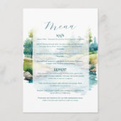 Nevelige Berghuwelijk Menu (Voorkant)