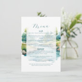 Nevelige Berghuwelijk Menu (Staand voorkant)