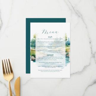 Nevelige Berghuwelijk Menu