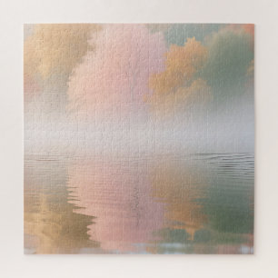 Nevelige Herfstmeer Sereniteit Legpuzzel