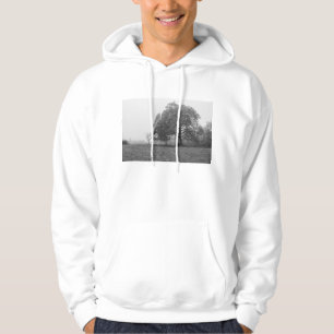 Nevelige herfstochtend grijswaarden hoodie