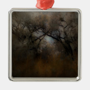 Nevelige katoenbomen metalen ornament