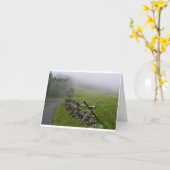 Nevelige Ochtend Shenandoah notecard Kaart (Gele Bloem)