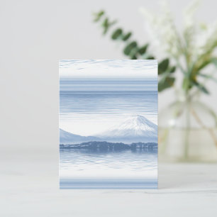Nevelige Pieken – Waterverf Berglandschap Briefkaart