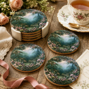 Nevelige Pioen Betoverde Bosrand Decoupage Tissuepapier