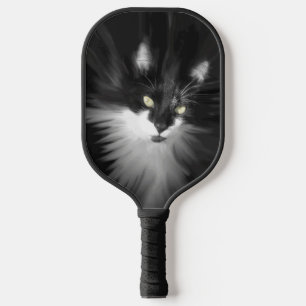 Nevelige Tuxedo Kat Pickleball Paddle