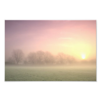 Nevelige Winter Zonsopgang (6598)  Foto Afdruk