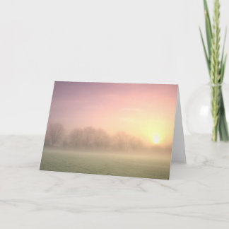 Nevelige Winter Zonsopgang (6598)  Kaart