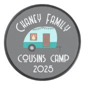 Neven Kamp Retro Camper Hockey Puck (Voorkant)