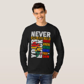 Never Apologize For Your Blackness Black History M T-shirt (Voorkant volledig)