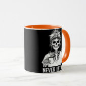 Never Better Skeleton Funny Halloween Coffee Mok (Voorkant rechts)