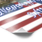 Never Forget 9/11 Tribute Foto Afdruk (Hoek)