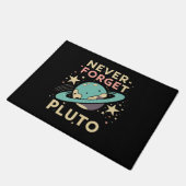 Never Forget Pluto Space Science Deurmat (Schuin)