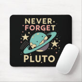 Never Forget Pluto Space Science Muismat (Met muis)