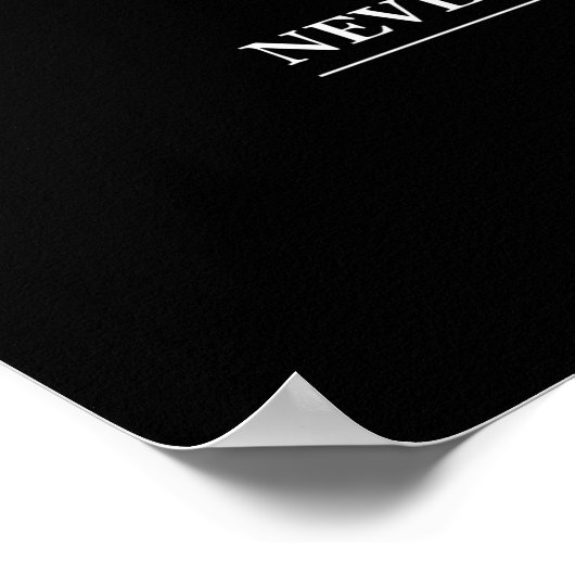 Never Forget - Poster (personnalisable) (Coin)