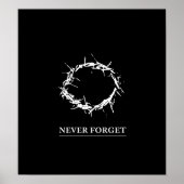 Never Forget - Poster (personnalisable) (Devant)