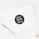 Never Forgets Memories Problem Heimer End Ronde Sticker (Envelop)