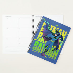 Never Give Up Batman Running Graphic