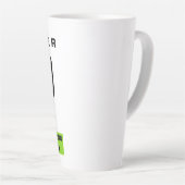 never give up keep pushing forward Latte Mug (Angle droit)