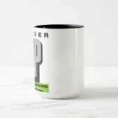 never give up keep pushing forward tea mug (Centre)