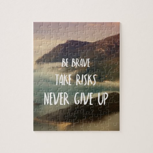 Never give up legpuzzel (Verticaal)