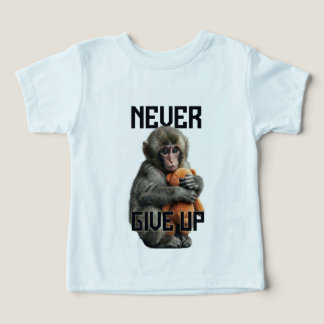 Never Give Up - Resilient Baby Monkey with Teddy B