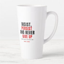 Never Give Up Two-Tone Mug Latte Mok