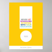 Never Let Schooling Poster (Voorkant)