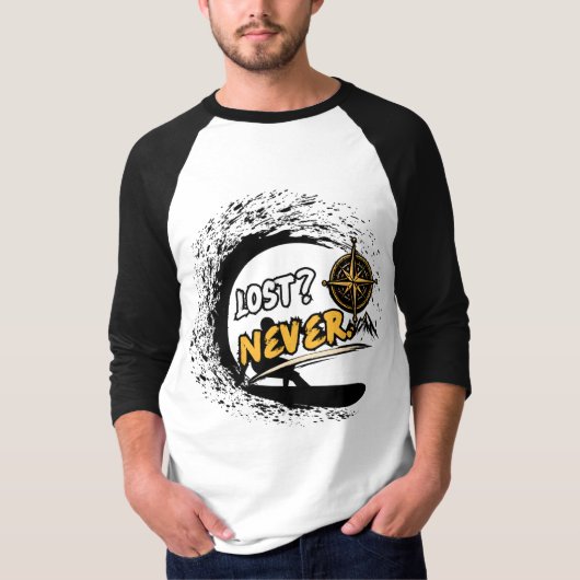 Never Lost Avontuur T-shirt met lange mouwen (Voorkant)