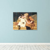 Never Mind (door Frederick Morgan) Canvas Afdruk (Insitu (Houten vloer))