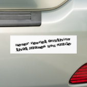 Never regret anything bumpersticker (Op auto)